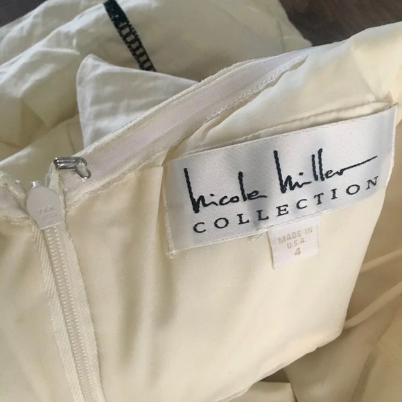 Nicole Miller Collection Ruched Halter Dress- Sz 4 - Picture 3 of 4